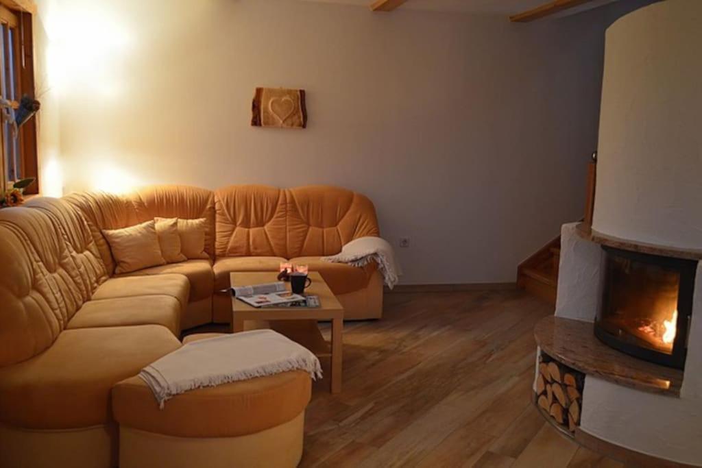 Ferienhaus Sonnenblick Entspannung Mit Sauna Kamin Und Balkon Sonneberg Dış mekan fotoğraf