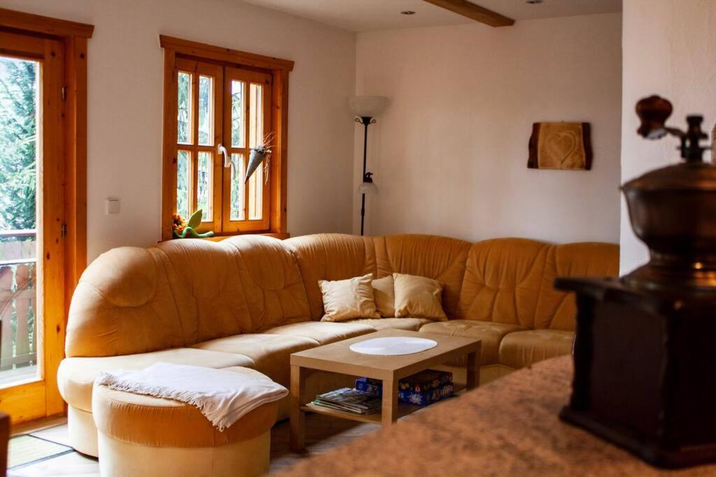 Ferienhaus Sonnenblick Entspannung Mit Sauna Kamin Und Balkon Sonneberg Dış mekan fotoğraf